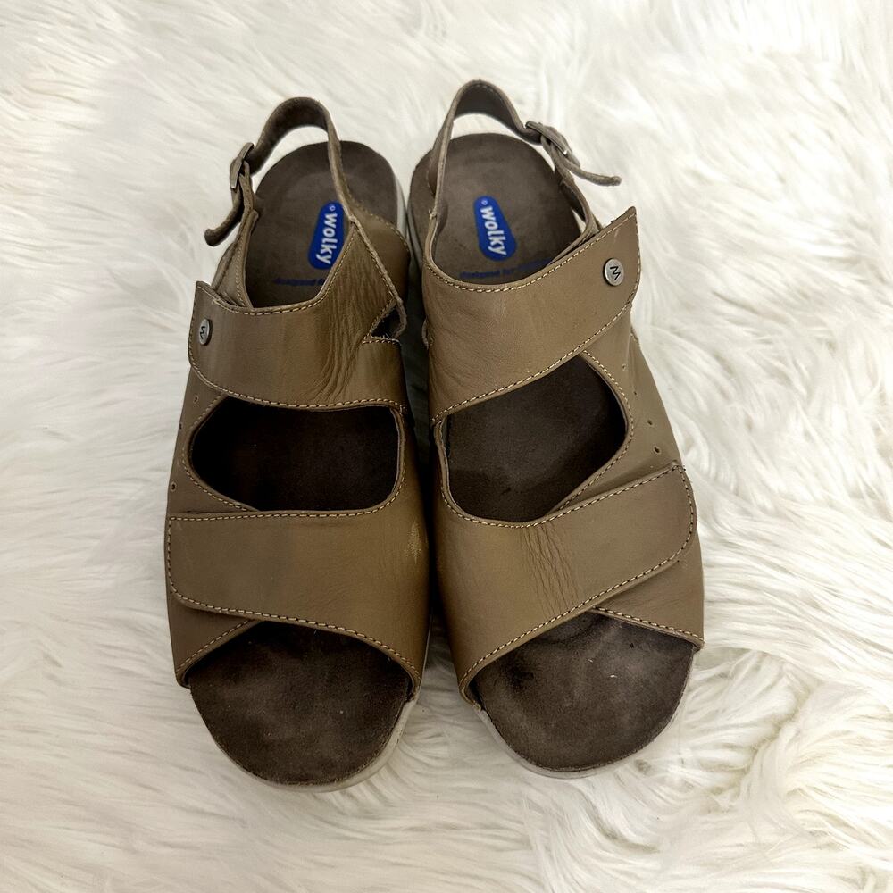 Wolky Leather Star Sandal Sz 11.5 EU 42